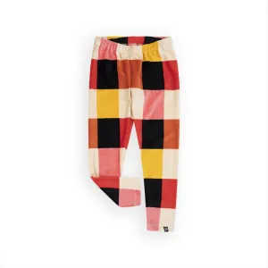 Checkers Velour Leggings - 1 Left Size 8-10 years